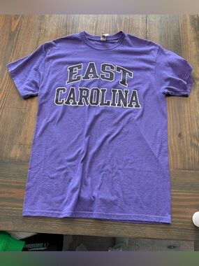 Unisex Purple "East Carolina" Short Sleeve Tee
